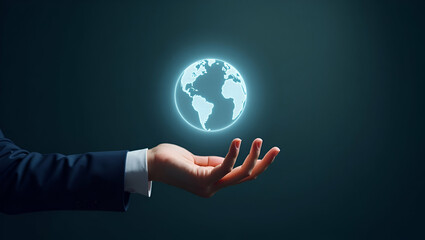 Holographic Investment Climate Change Symbol: A Minimalist Showcase