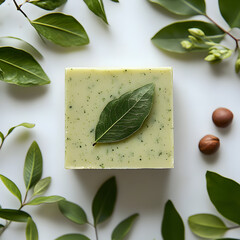 Herbal Soap with Natural Organic Ingredients: Handcrafted Vegan Skincare for a Luxurious Eco-Friendly Spa Experience