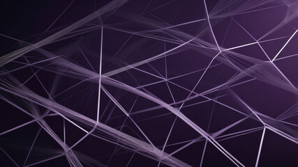Intricate patterns of translucent lines crisscrossing in shades of purple on a digital background