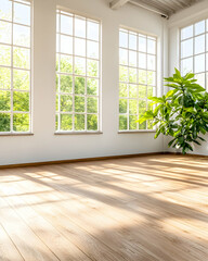 Sunny Loft Room with Large Windows