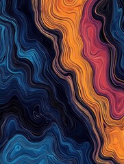 Fototapeta premium Abstract Topographic Lines Pattern Design