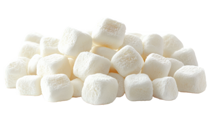 Pile of Small White Cubes Treats