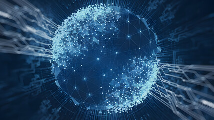 Global Network Connections - Digital Data Sphere, Technology, and Innovation, networking, network, Global networking and network, digital network