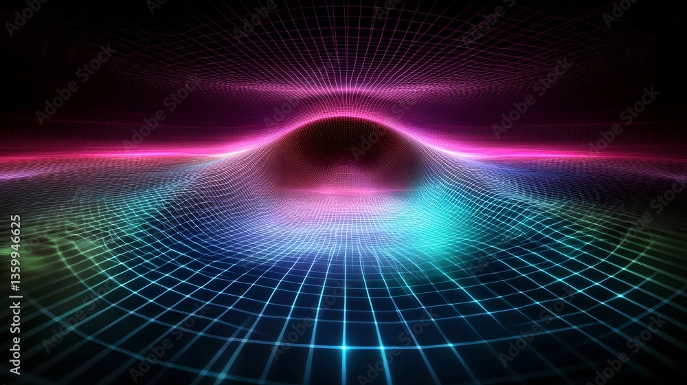 Poster abstract futuristic background with expansive open space concept for modern technology themes