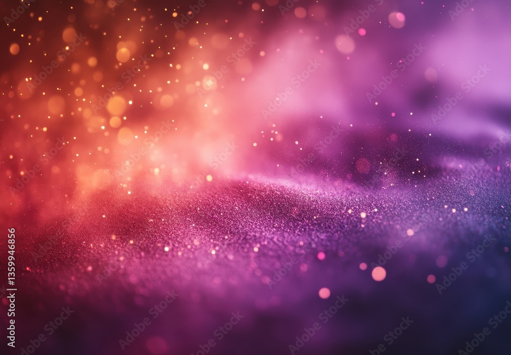 Poster colorful abstract background with luminous bokeh effects, soft gradients, dreamy textures, and spark