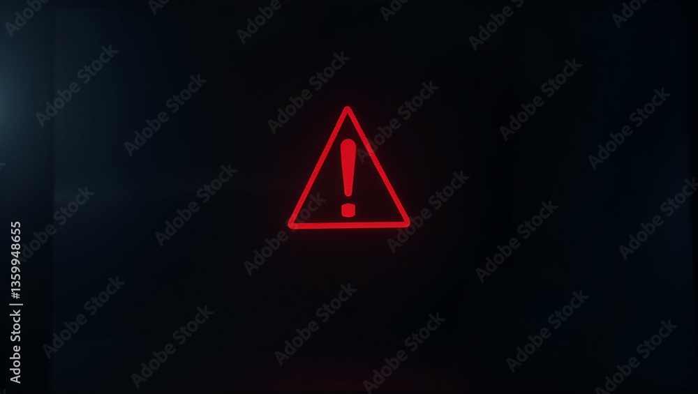 Poster computer screen hacked alert: cybersecurity vulnerability warning