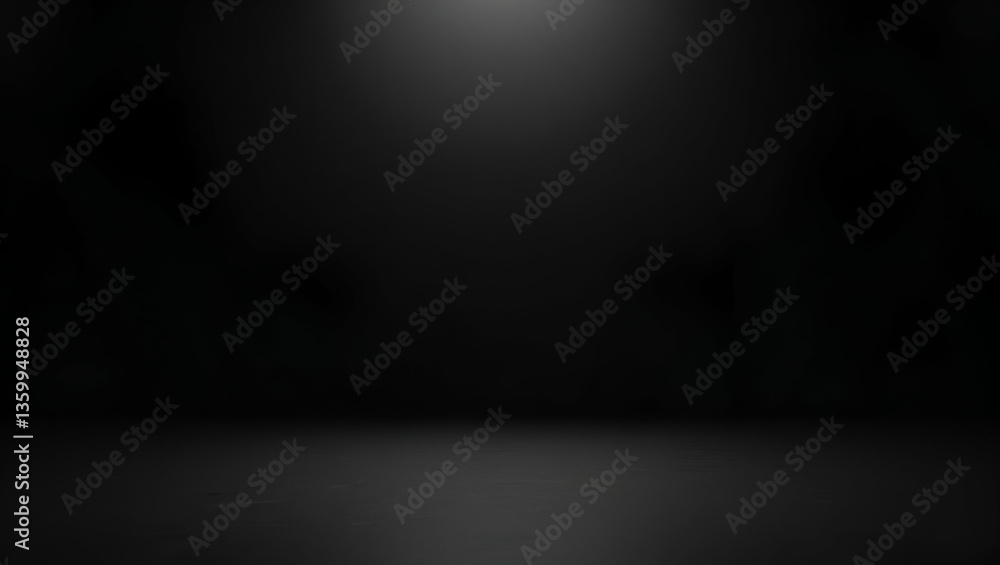 Poster empty dark room with black gradient texture: ideal background for product display and photography ma