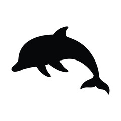 silhouette of a dolphin