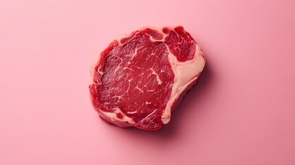 Obraz premium A photorealistic juicy meat steak with perfect grill marks for advertising or menu display