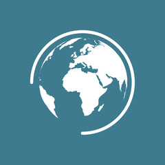 World map model, modern world map, vector map illustration