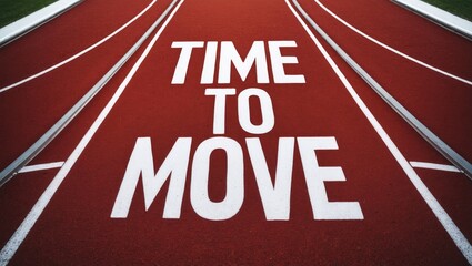 Written on a running track: Time to Move