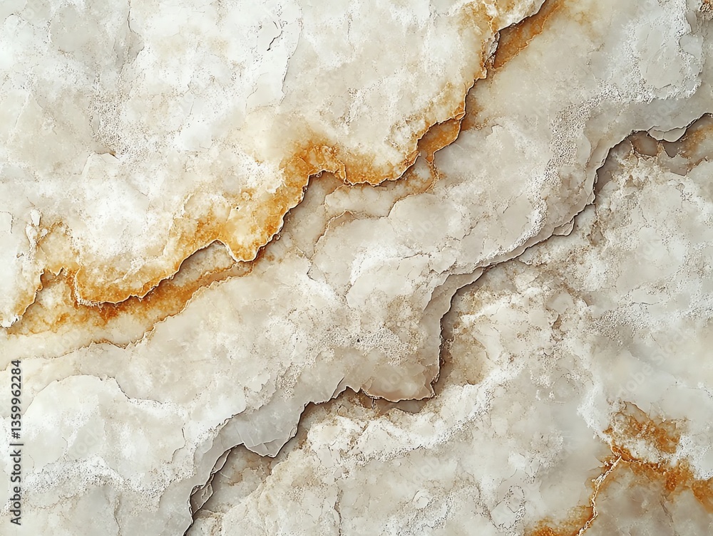 Aufkleber abstract mineral pattern with beige and brown hues creating texture