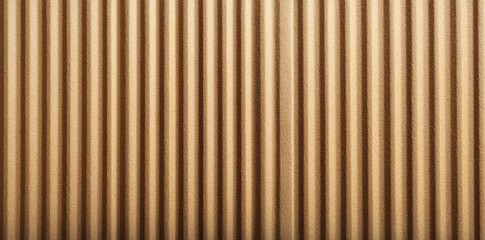Fototapeta premium Corrugated Cardboard Texture Background with Parallel Ridges for Packaging Material