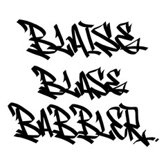  Blaise blase babler holy name list meaning baptism bible christian religius graffiti handstyle lettering tags black and white logo