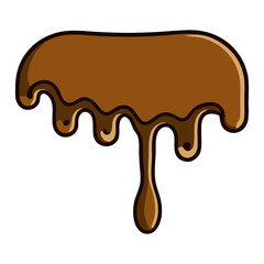 melted chocolate dripping