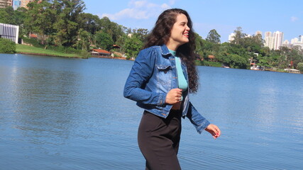 Beautiful woman in the park