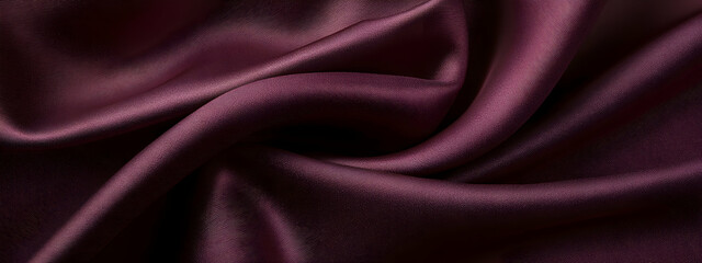 Fototapeta premium Burgundy silk texture, elegant and luxurious 4k wallpaper, romantic and rich design -