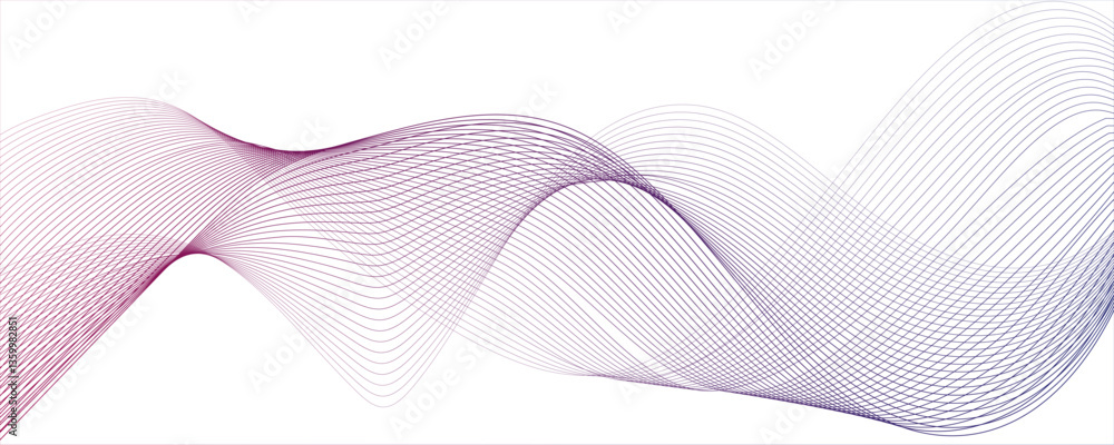 Poster minimal technology diagonal porple blend line dynamic frequency flow futuristic smooth digital linew