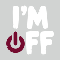 Obraz premium Offline gaming slogan text concept. Vector illustration design for fashion graphics and t-shirt prints.