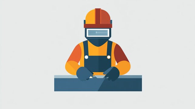 Welding training manual icon depicting safe practices and essential skills for beginners in welding