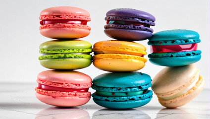 Macarons aux couleurs LGBT