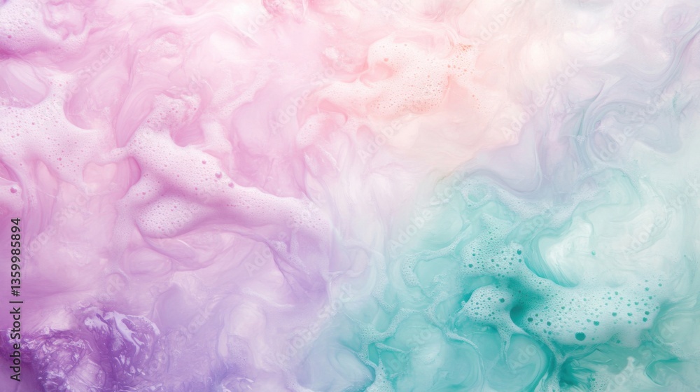 Aufkleber colorful swirls of pastel hues create an abstract design with soft textures and gentle transitions