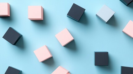 Abstract geometric shapes, pastel colors, design background.  Possible use  digital illustration, graphic design, print advertisement