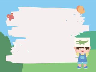 Windy Children’s Letter Paper