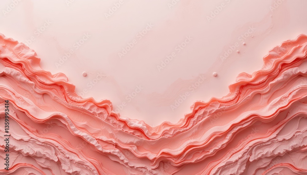 Poster artistic layered abstract design digital creation visual content modern aesthetic close-up perspecti