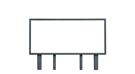 Obraz premium Blank Outdoor Billboard Ready for Advertising Campaigns in Urban Landscape, Ideal for Business Promotion and Creative Marketing Opportunities