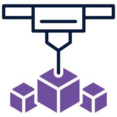 Fototapeta premium 3D Printing Icon