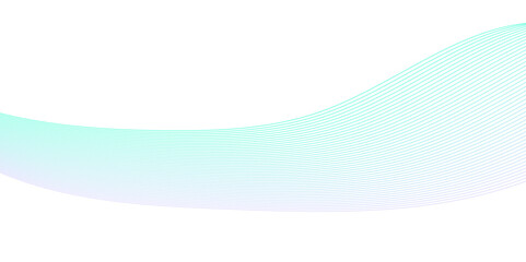 Abstract blue blend wave lines on transparent background. Modern blue flowing wave lines and glowing moving lines. Abstract frequency sound wave lines and technology curve lines background. 