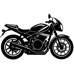 Obraz premium Motorcycle Silhouette Vector