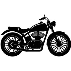 Obraz premium Motorcycle Silhouette Vector
