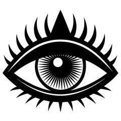 Open Eye Silhouette Vector