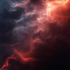 Mystic Cloud: Abstract Render of Ethereal Nebula with Glowing Tendrils and Dramatic Color Gradients