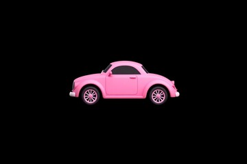 Fototapeta premium Pink vintage car