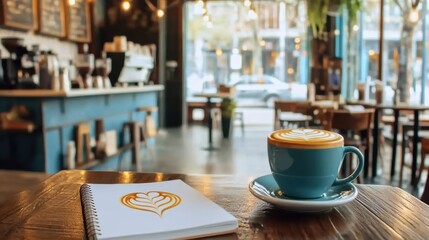 Creating cozy coffee art in an urban  a close-up still life indulgence amidst daily city life