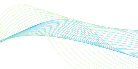Abstract modern blue wavy stylized blend liens gradient background. Blending gradient colors. Digital frequency track equalizer. Colorful shiny and smooth blend lines background. 