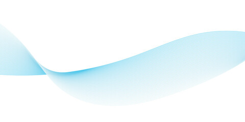 Abstract modern blue wavy stylized blend liens gradient background. Blending gradient colors. Digital frequency track equalizer. Colorful shiny and smooth blend lines background. 