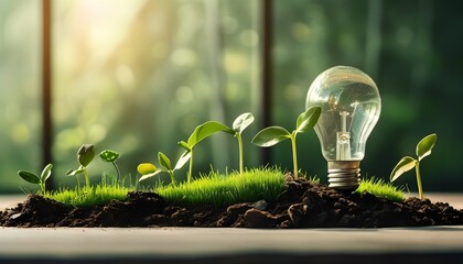 Sustainable growth initiative urban garden nature photography eco-friendly environment close-up view green innovation