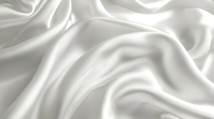 Obraz premium Soft, flowing white fabric (1)