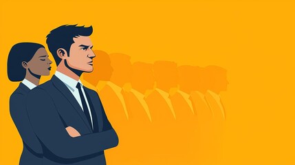 Workplace Harassment Bullying in Office Policy Confident professionals in silhouette, teamwork theme.