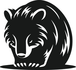 wombat vector silhouette