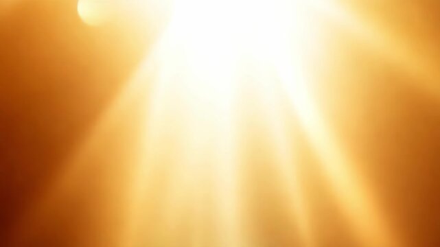 golden light rays shining from above background seamless looping
