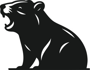 wombat vector silhouette