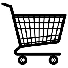 Shopping Cart Silhouette Vector