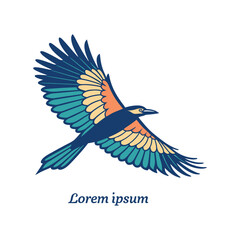 The Geometric Bird: A Unique Logo Design