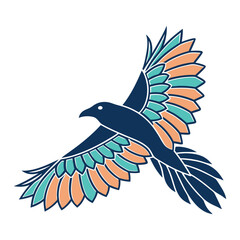The Geometric Bird: A Unique Logo Design