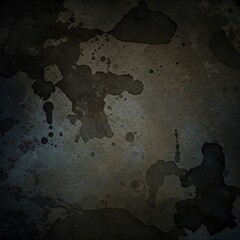 Dark ink wash grunge texture with uneven stains